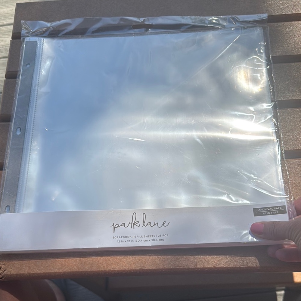 Park Lane Clear Scrapbook Refill Sheets